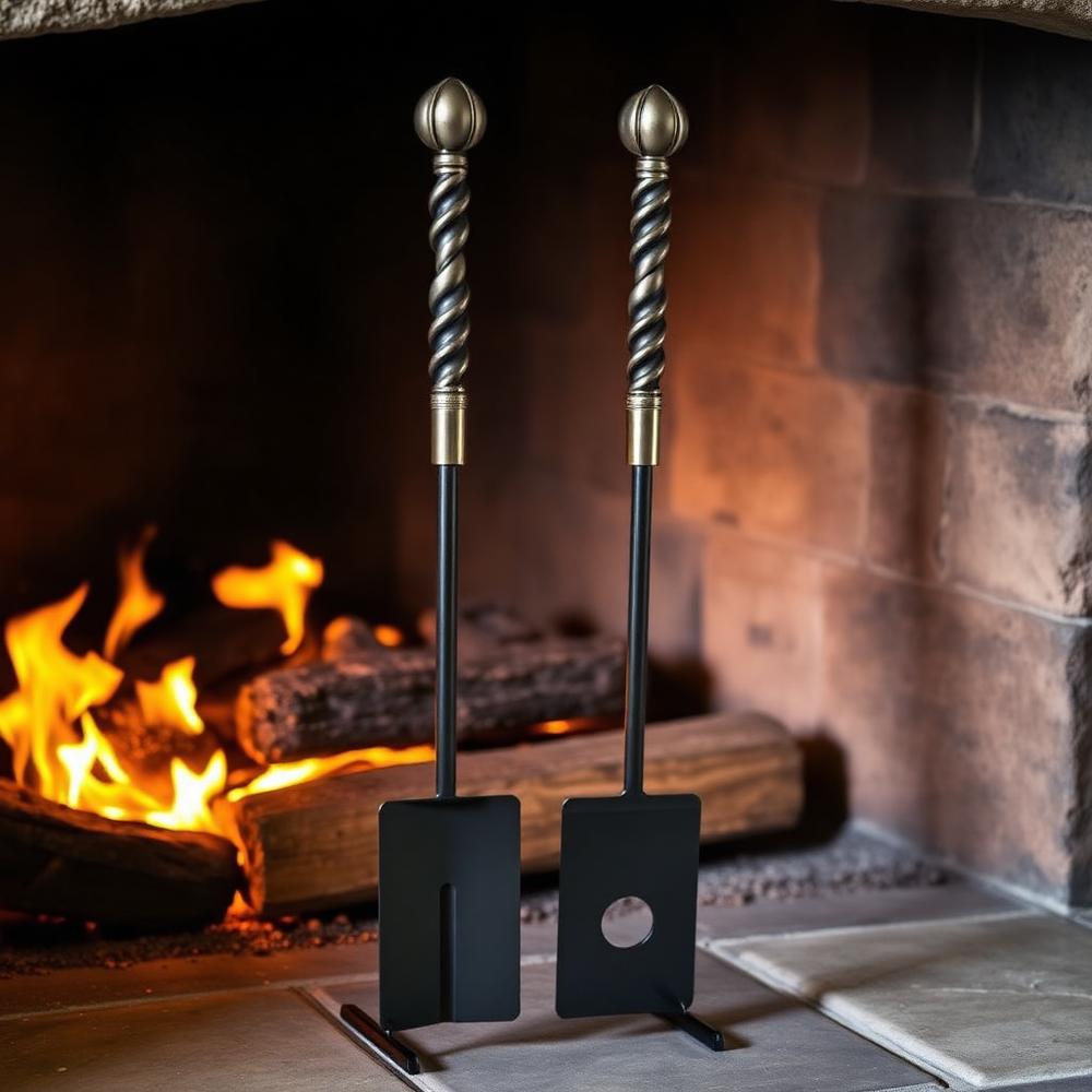 Fireplace poker set